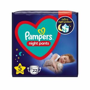 Pampers Night Pants vel. 5 12–17 kg dětské plenkové kalhotky 22 ks obraz