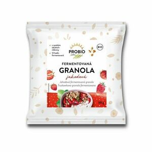 PROBIO Műsli křupavé granola fermentovaná jahodová BIO 50 g obraz