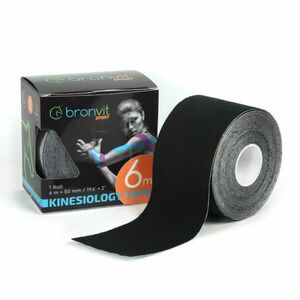 BronVit Sport Kinesio Tape classic 5 cm x 6 m tejpovací páska černá obraz