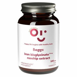 Beggs Iron bisglycinate 20 mg rosehip extract 100 kapslí obraz