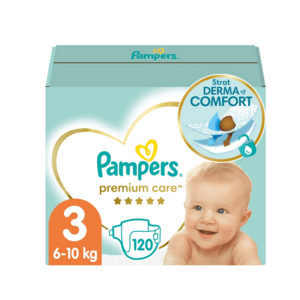 Pampers Premium Care vel. 3 6–10 kg dětské pleny 120 ks obraz