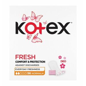 Kotex Fresh Liners Normal+ slipové vložky 56 ks obraz