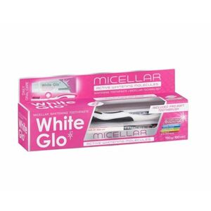 White Glo Miccelar bělicí zubní pasta 100 ml + kartáček obraz