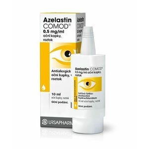 Azelastin Comod 0, 5 mg/ml oční kapky, roztok 10 ml obraz