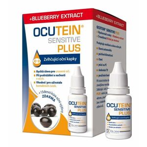 Ocutein Sensitive Plus oční kapky 15 ml + Fresh 15 tobolek obraz