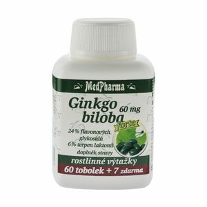 Medpharma Ginkgo biloba 60 mg Forte 67 tobolek obraz