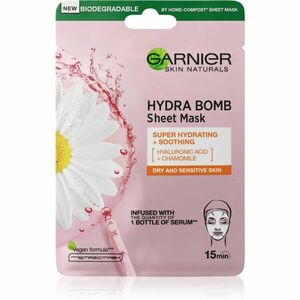 Garnier Skin Naturals Moisture+Comfort super hydratační zklidňující textilní maska pro suchou až citlivou pleť 28 g obraz