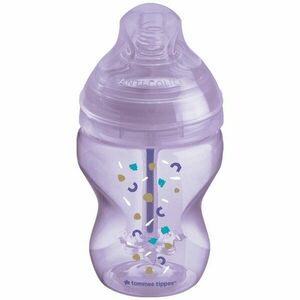 Tommee Tippee Closer To Nature Anti-colic Advanced Baby Bottle kojenecká láhev Slow Flow Purple 0m+ 260 ml obraz
