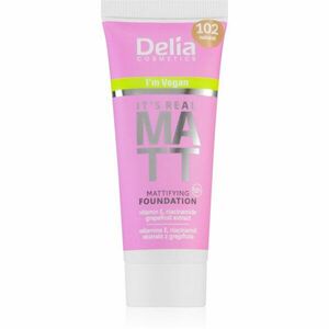 Delia Cosmetics It's Real Matt matující make-up odstín 102 Natural 30 ml obraz