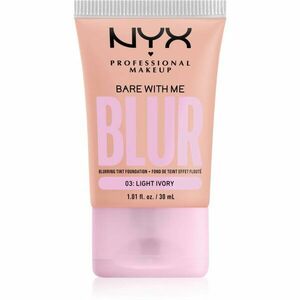 NYX Professional Makeup Bare With Me Blur Tint hydratační make-up odstín 03 Light Ivory 30 ml obraz