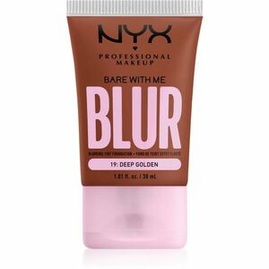 NYX Professional Makeup Bare With Me Blur Tint hydratační make-up odstín 19 Deep Golden 30 ml obraz