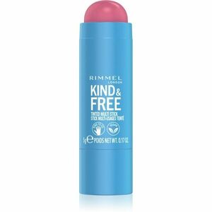 Rimmel Kind & Free multifunkční líčidlo pro oči, rty a tvář odstín 003 Pink Heat 5 g obraz