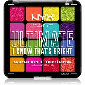 NYX Professional Makeup Ultimate Shadow Palette oční stíny odstín I Know That's Bright 16 ks obraz