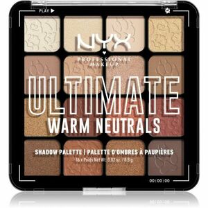NYX Professional Makeup Ultimate Shadow Palette oční stíny odstín Warm Neutrals 16x0, 8 g obraz