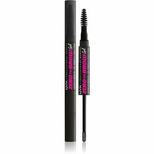 NYX Professional Makeup Zero To Brow Gel gel na obočí s aplikátorem odstín 08 Black 2 ml obraz