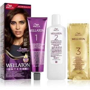 Wella Wellaton Intense permanentní barva na vlasy s arganovým olejem odstín 4/0 Medium Brown 1 ks obraz