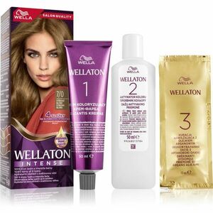 Wella Wellaton Intense permanentní barva na vlasy s arganovým olejem odstín 7/0 Medium Blonde 1 ks obraz