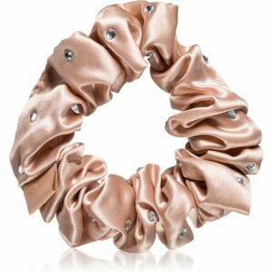 Crystallove Crystalized Silk Scrunchie hedvábná gumička do vlasů barva Rose Gold 1 ks obraz