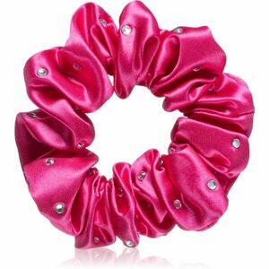 Crystallove Crystalized Silk Scrunchie hedvábná gumička do vlasů barva Hot Pink 1 ks obraz