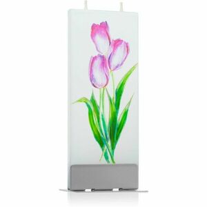 Flatyz Holiday Three Tulips dekorativní svíčka 6x15 cm obraz