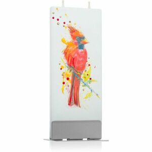 Flatyz Nature Red Bird dekorativní svíčka 6x15 cm obraz