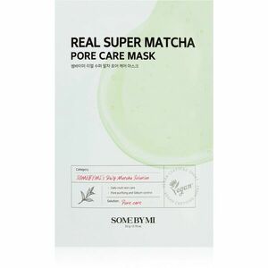 Some By Mi Daily Solution Super Matcha Pore Care pečující plátýnková maska pro stažení pórů a matný vzhled pleti 20 g obraz