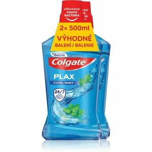 Colgate Plax Cool Mint ústní voda proti zubnímu plaku 2x500 ml obraz