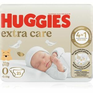 Huggies Extra Care Size 0 jednorázové pleny <4 kg 25 ks obraz