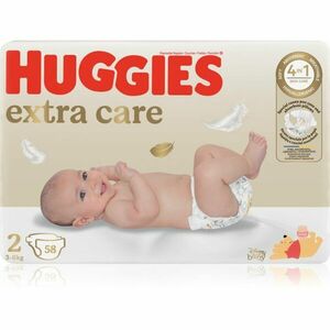 Huggies Extra Care Size 2 jednorázové pleny 3-6 kg 58 ks obraz