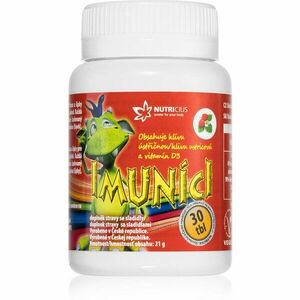 Nutricius Imuníci hlíva ústřičná + vitamin D tablety pro normální funkci imunitního systému, stavu kostí a činnosti svalů pro děti 30 tbl obraz