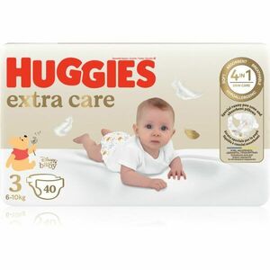 Huggies Extra Care Size 3 jednorázové pleny 6-10 kg 40 ks obraz