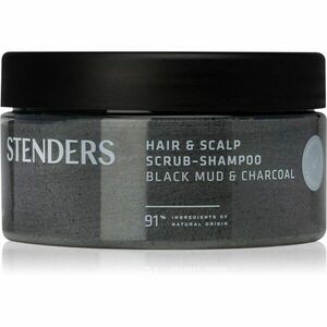 STENDERS Black Mud & Charcoal čisticí peeling na vlasy a vlasovou pokožku 300 g obraz