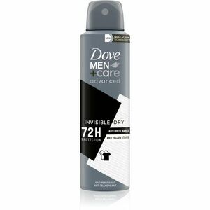 Dove Men+Care Antiperspirant antiperspirant proti bílým a žlutým skvrnám 72h Invisibile Dry 150 ml obraz