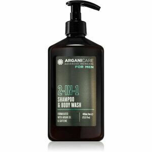 Arganicare For Men 2-In-1 Shampoo & Body Wash sprchový gel a šampon 2 v 1 pro muže 400 ml obraz