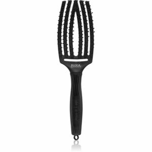 Olivia Garden Fingerbrush Double Bristles plochý kartáč pro snadné rozčesání vlasů 1 ks obraz