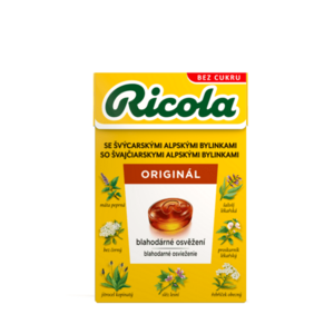 RICOLA Bylinné bonbóny bez cukr originální bylinná směs 40 g obraz