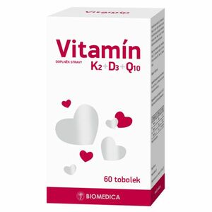 BIOMEDICA Vitamín K2 + D3 + Q10 60 tobolek obraz