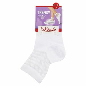 BELLINDA Dámské ponožky trendy vel.39-42 bílé 1 pár obraz