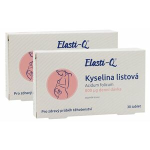 Elasti-Q Kyselina Listová 800 µg, 30 tablet 2 balení: 2x 30 tablet obraz