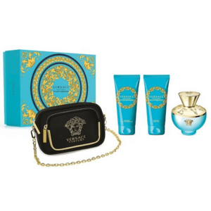 Versace Dylan Turquoise - EDT 100 ml + parfémovaný tělový gel 100 ml + sprchový gel 100 ml + kosmetická taštička obraz