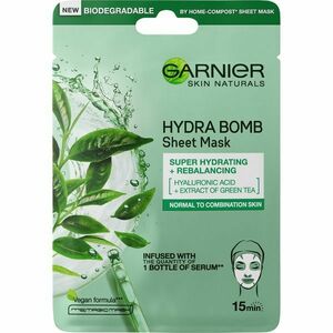 Garnier Superhydratační čisticí pleťová maska se zeleným čajem Moisture + Freshness (Tissue Super Hydrating & Purifying mask) 28 g obraz