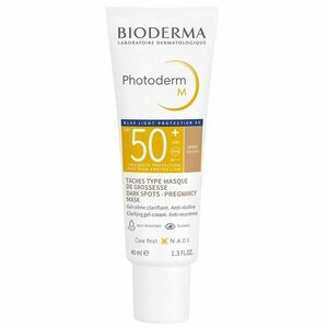 Bioderma Ochranný tónovací gelový krém SPF 50+ Photoderm M (Cream) 40 ml Tmavý obraz