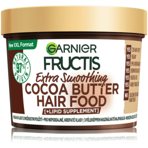 Garnier Vyhlazující maska pro nepoddajné a krepaté vlasy Cocoa Butter (Hair Food) 400 ml obraz