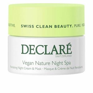 DECLARÉ Noční revitalizační pleťový krém a maska pro citlivou pleť Vegan Nature Night Spa (Revitalising Cream & Mask) 50 ml obraz