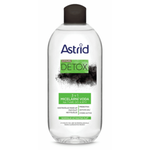 Astrid Micelární voda 3v1 pro normální až mastnou pleť Citylife Detox 400 ml obraz