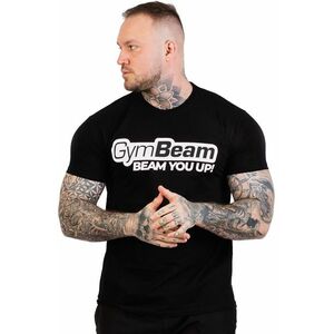 GymBeam Pánské tričko Beam Black S obraz