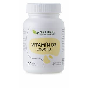 Natural Medicaments Vitamín D3 2000 IU 90 tbl. obraz