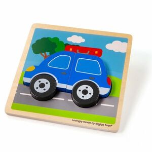 BIGJIGS Toys vkládací puzzle auto obraz