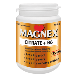 MAGNEX Citrate 375 mg + B6 100 tablet obraz