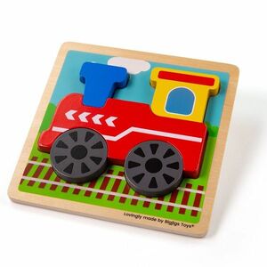 BIGJIGS Toys Vkládací puzzle vláček obraz